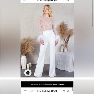 Brand new, never worn Nadine Merabi jumpsuit